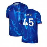 Chelsea Romeo Lavia #45 Fußballbekleidung Heimtrikot 2024-25 Kurzarm